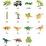 tunele w kształcie głowy dinozaura na trasie