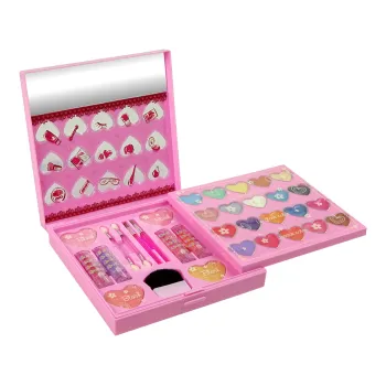 Zestaw Piękności Duża Paletka Cienie Szminki Lakiery Do Paznokci