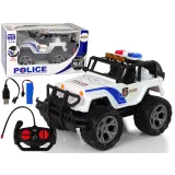 auto rc jeep policyjny z otwartymi drzwiami z przodu
