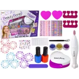 zestaw do malowania paznokci z lampą i frezarką dla dzieci