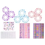 naklejki o kwiatowych wzorach do zdobienia dziecięcych paznokci