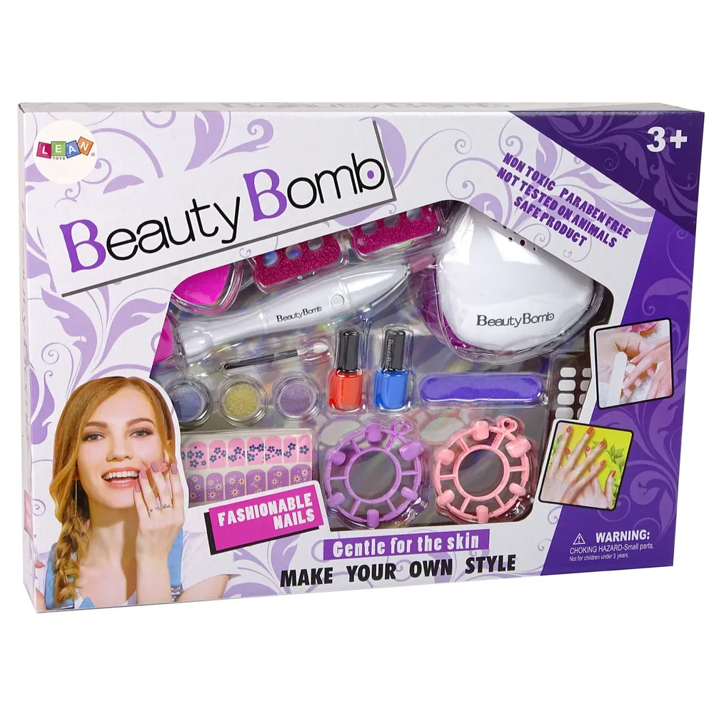 kolorowy zestaw do kreatywnej stylizacji paznokci dla najmłodszych