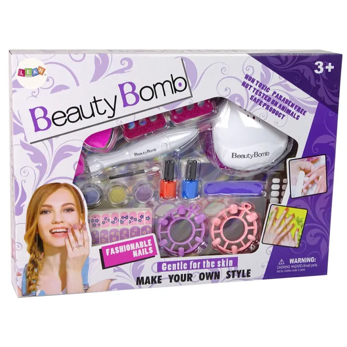 kolorowy zestaw do kreatywnej stylizacji paznokci dla najmłodszych