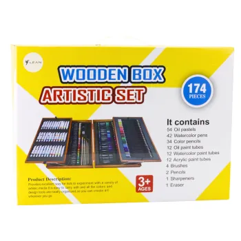 zbliżenie na wybrane akcesoria do rysowania i malowania w organizerze