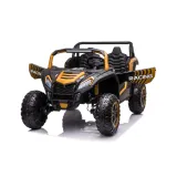 złote auto elektryczne dla dzieci model a032 przód pojazdu