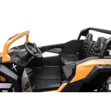 tył złotego samochodu akumulatorowego a032 24v