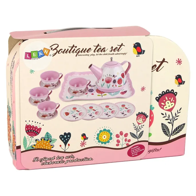 tacka do zestawu w różowej kolorystyce, widok z góry