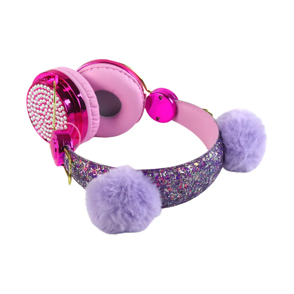 Opakowanie słuchawek dziecięcych z ozdobnymi elementami i certyfikatem CE