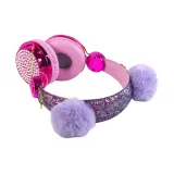 Opakowanie słuchawek dziecięcych z ozdobnymi elementami i certyfikatem CE