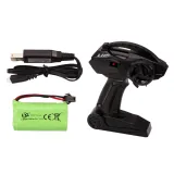 widok pilota do sterowania samochodem policyjnym rc