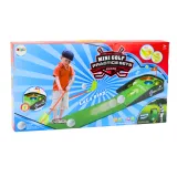 zbliżenie na elementy zestawu do mini golfa z efektami świetlnymi