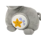 Grzechotka z kolorowymi kulkami zamontowana na dole słonika