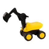 zbliżenie na ruchomą łyżkę koparki dziecięcej