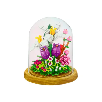 Zestaw Klocków Kwiaty W Gablotce 487 Elementów