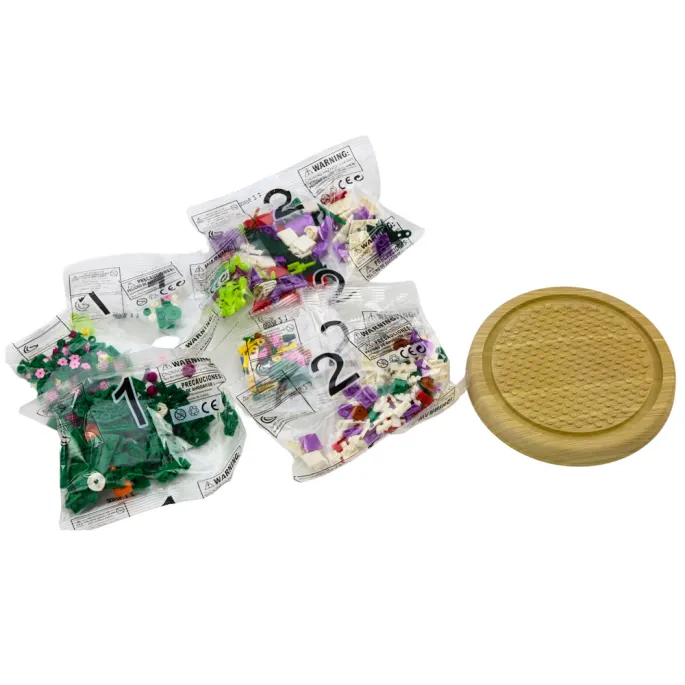 instrukcja krok po kroku i części zestawu klocków kwiatów