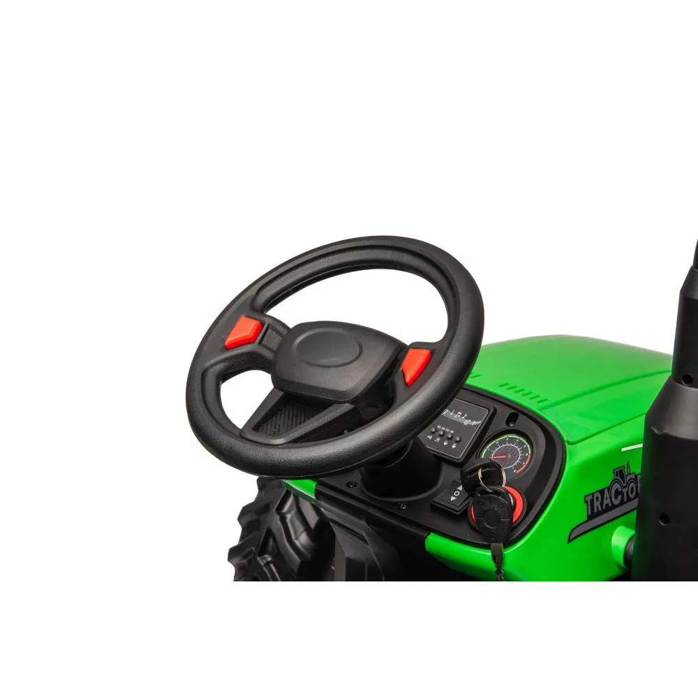 zestaw traktor na akumulator hc-306 na tle białym