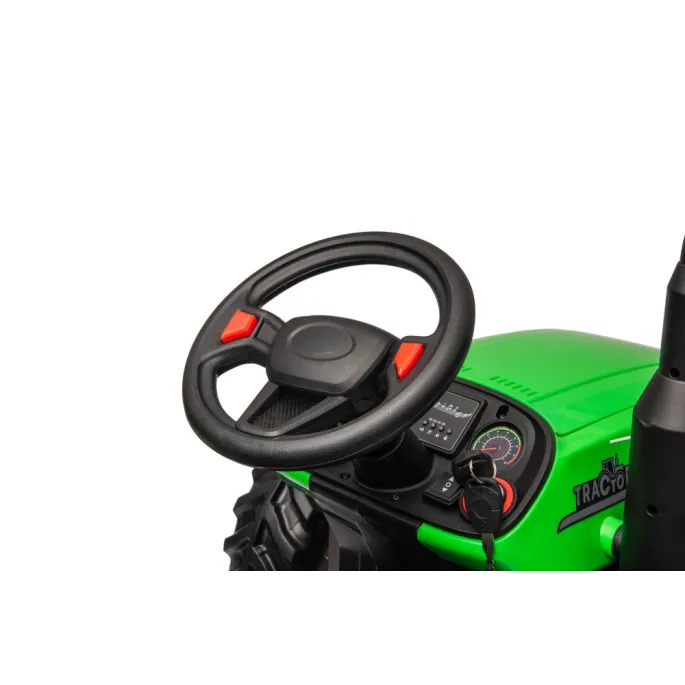 zestaw traktor na akumulator hc-306 na tle białym