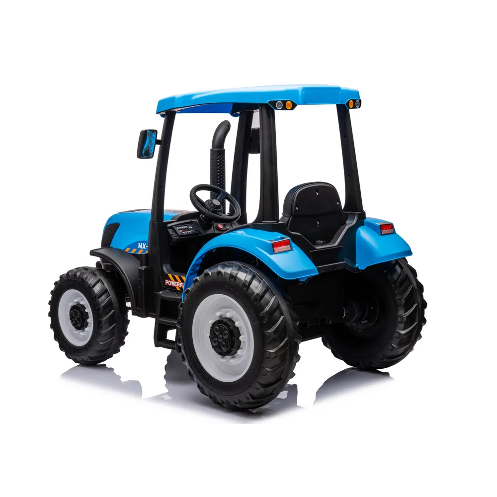 zbliżenie na siedzenie traktora na akumulator