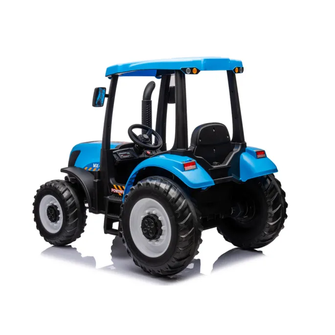 zbliżenie na siedzenie traktora na akumulator