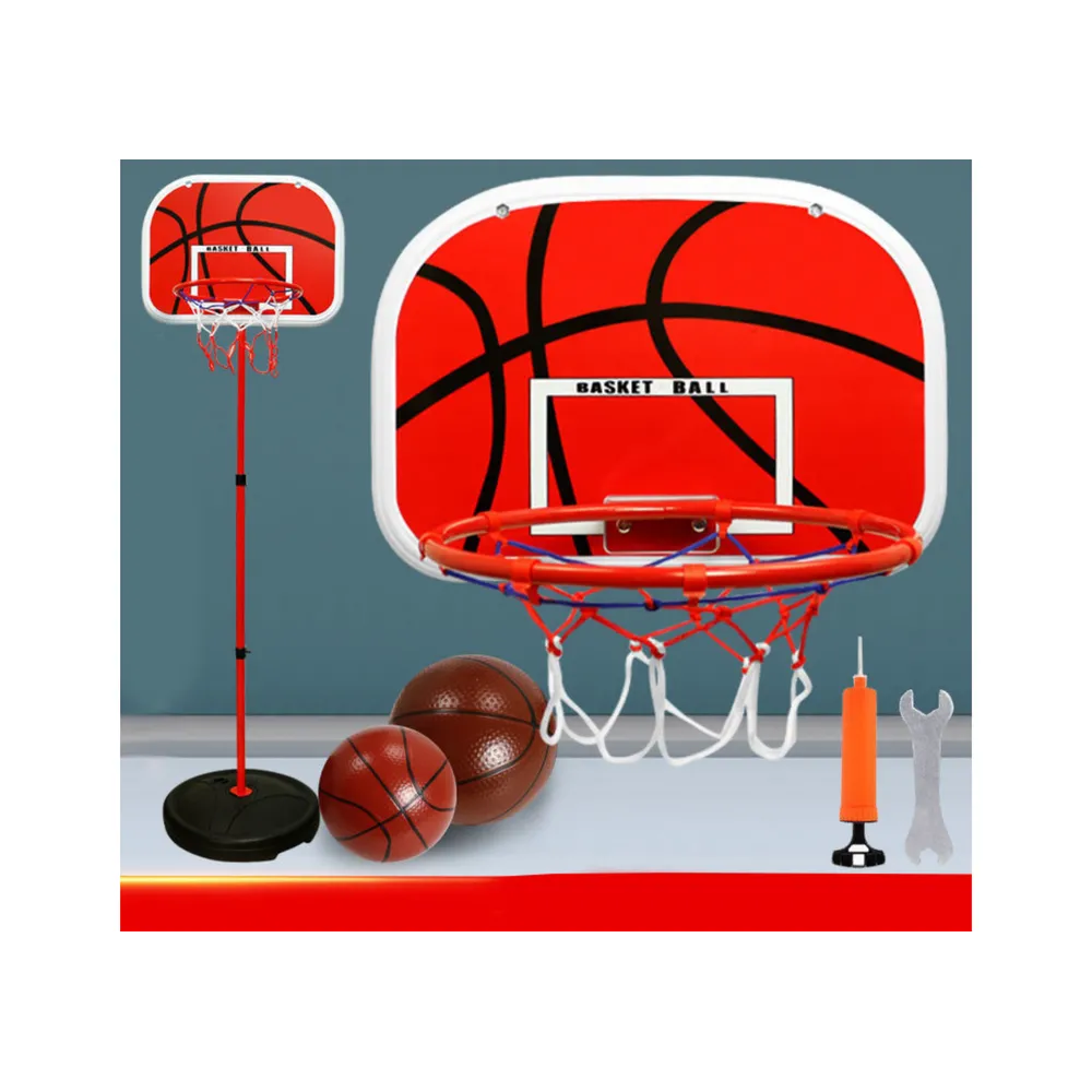 Dziecięcy zestaw do gry w koszykówkę z piłką oraz pompką