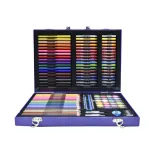 zestaw 128 elementów z kredkami i farbkami dla dzieci