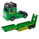 Helikopter ratunkowy z ruchomym hakiem na tle zestawu