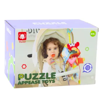 Kostka sensoryczna z tkaniny i różnymi fakturami dla najmłodszych