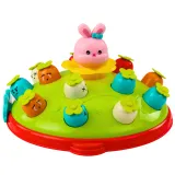 Zestaw z kolorowymi marchewkami oraz młoteczkiem dziecięcym