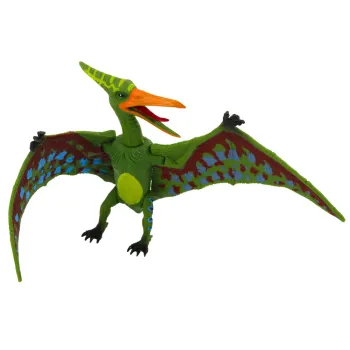 widok figurek dinozaurów z ruchomymi nogami i paszczami