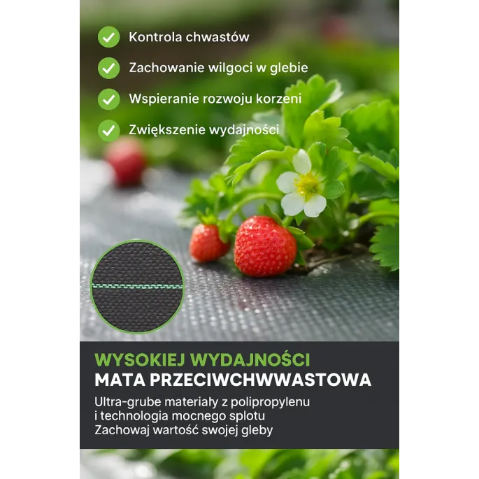 Opakowanie agrotkaniny gotowej do użycia w ogrodzie