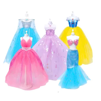 kolorowe materiały tekstylne do szycia lalek z kompletu