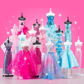 nici i koraliki w kreatywnym pakiecie do szycia dla dzieci