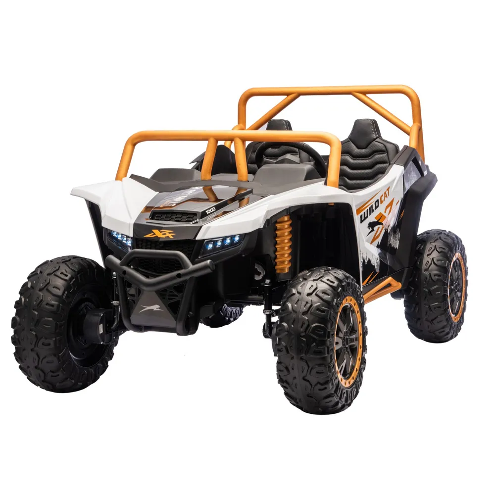 zbliżenie na przód buggy arctic cat wildcat xx w wersji białej