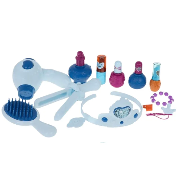 komplet akcesoriów do stylizacji dołączony do zestawu toaletki