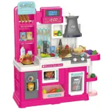 Realistyczny zlew z obiegiem wody i efektem pary w kuchence dziecięcej