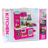 Zbliżenie na elementy żywności zmieniające kolor podczas zabawy