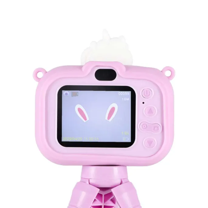 widok całości fioletowego aparatu dla dzieci