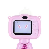 widok całości fioletowego aparatu dla dzieci