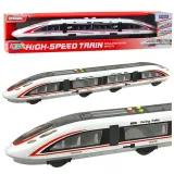 Pociąg pasażerski Fuxing Trains z widocznymi detalami zewnętrznymi