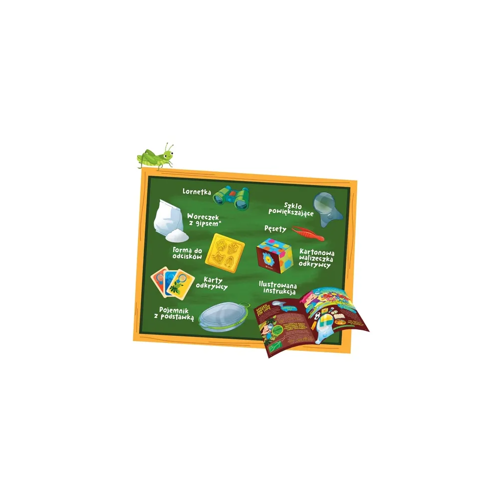 Elementy zestawu badacza natury w polskiej wersji językowej