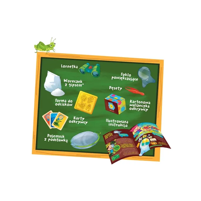 Elementy zestawu badacza natury w polskiej wersji językowej