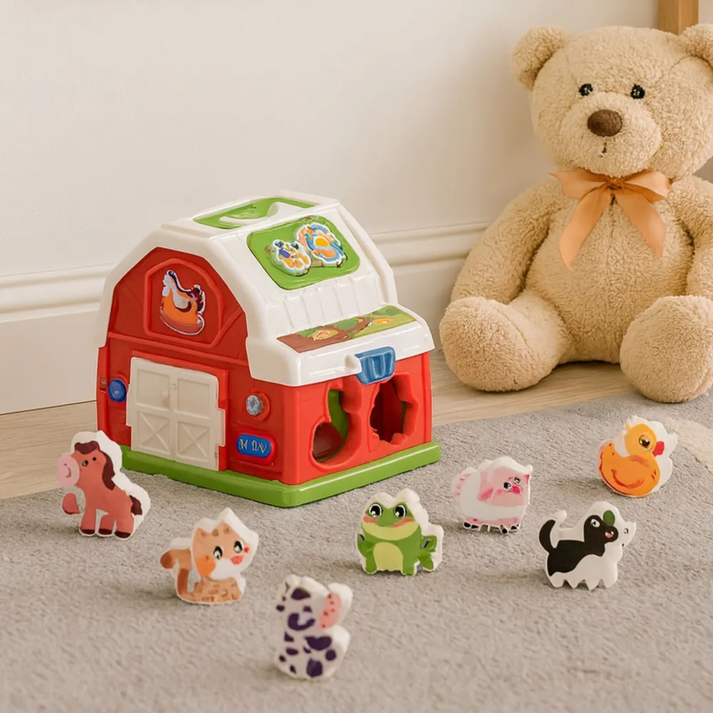 Detal panelu edukacyjnego z quizem i trybem poznawania zwierząt