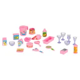 Kolorowa strefa gastronomiczna stworzona z elementów zestawu