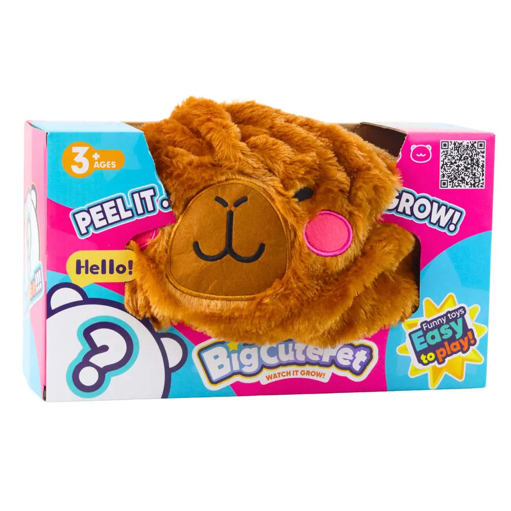 opakowanie zestawu z piłką kapibara i pompką pokazane z przodu