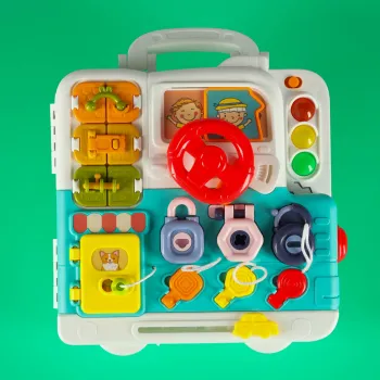 zbliżenie na detale kolorystyczne tablicy manipulacyjnej XXL