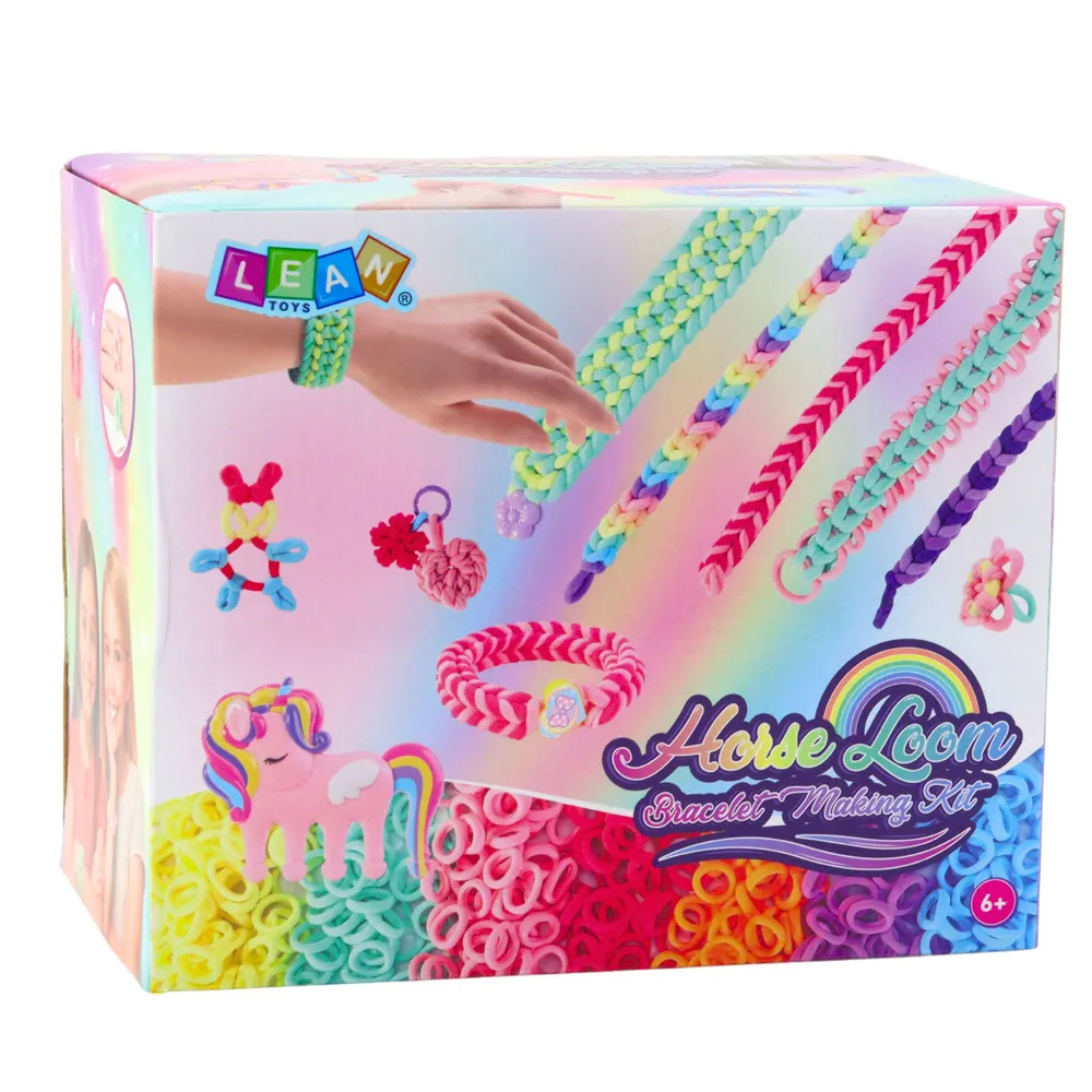 Opakowanie z zestawem gumek i akcesoriów do zabawy