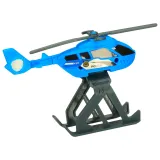 parking policyjny oraz miejsce do lądowania helikoptera zabawkowego