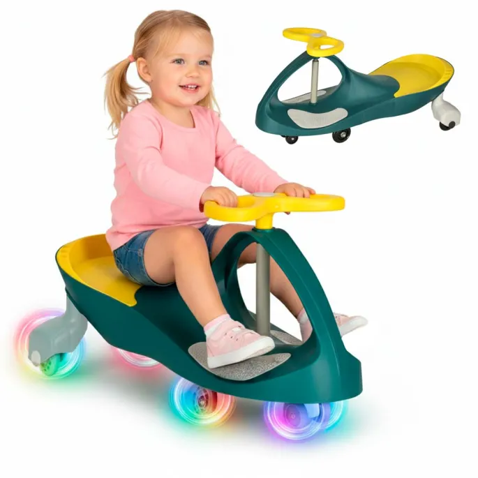 wytrzymała plastikowa konstrukcja jeździka grawitacyjnego