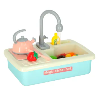 Zlewozmywak do mycia naczyń dla dzieci w kolorze niebieskim