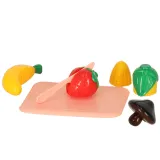 Niebieski zlew dziecięcy wraz z kuchenką i czajnikiem